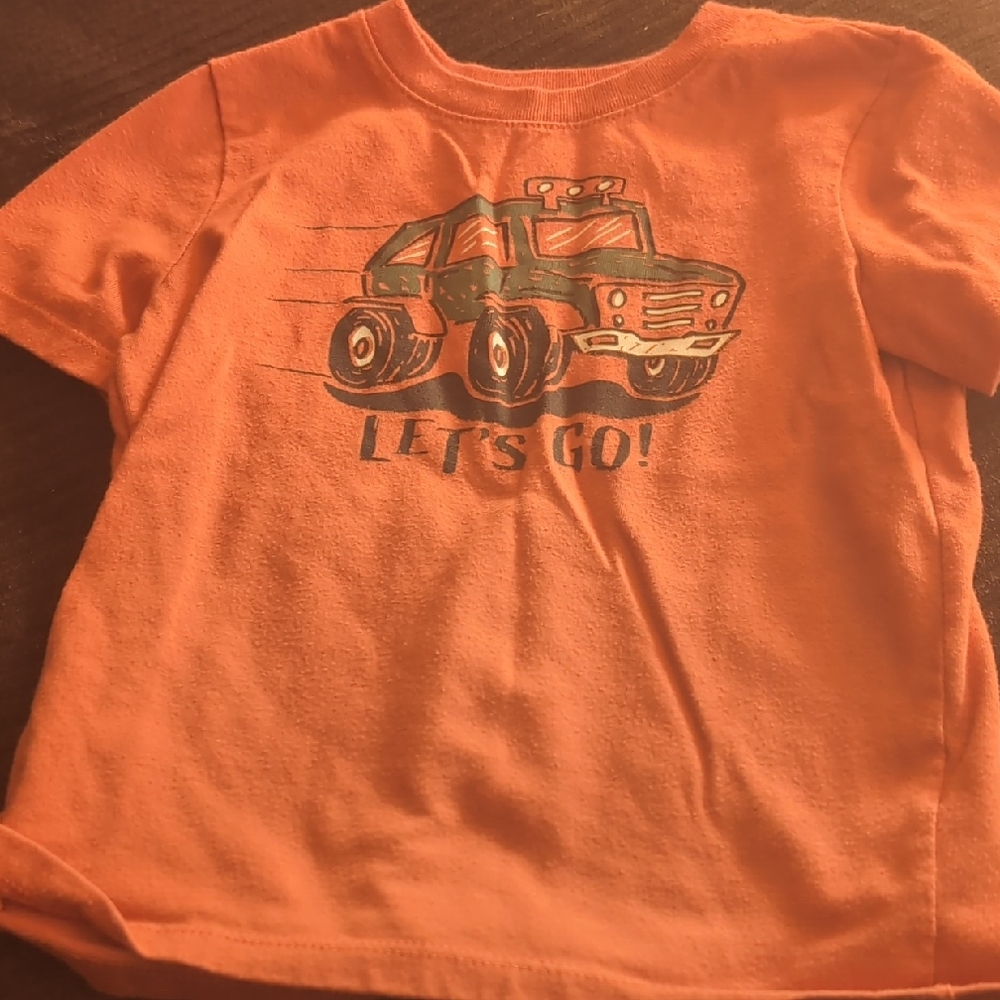 Garanimals Orange T-Shirt with Monster Truck Design